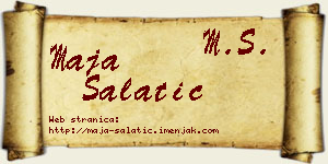 Maja Salatić vizit kartica